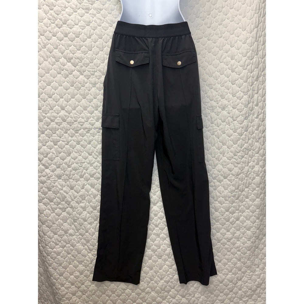 Athleta Black Vienna Cargo Pants – Size 6 – Pull-On Stretch Travel Pants - Picture 3 of 11